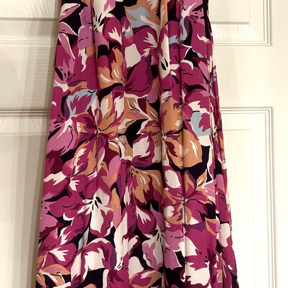 Lulu's Vibrant Floral Maxi Skirt